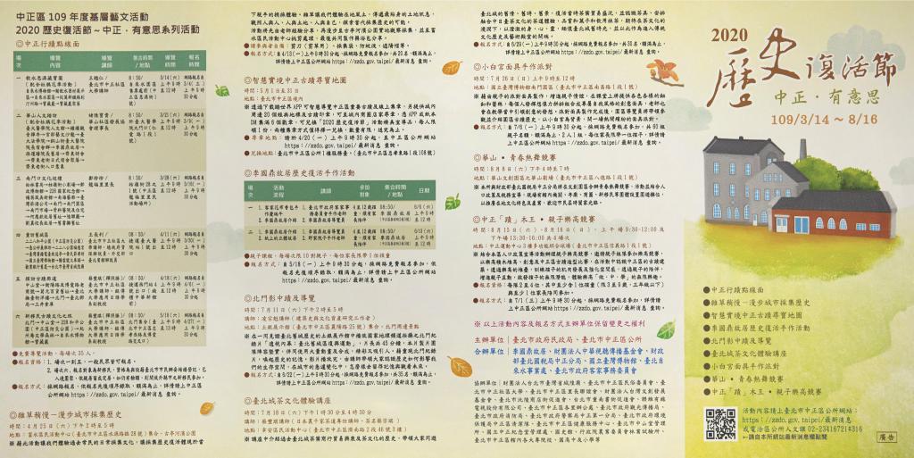 「2020歷史復活節~中正.有意思」摺頁2